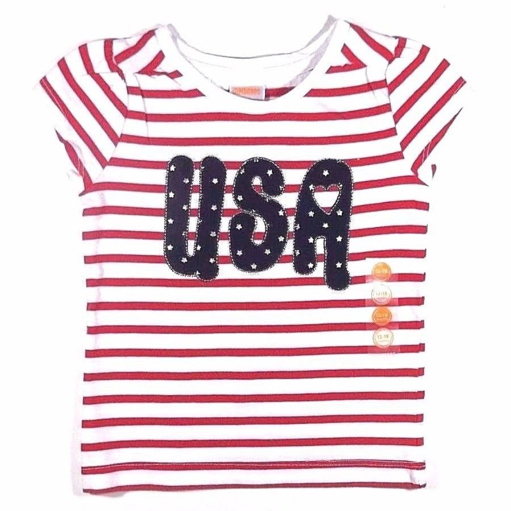 GYMBOREE GIRLS USA SOFT TEE